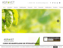 Tablet Screenshot of agrovet.es